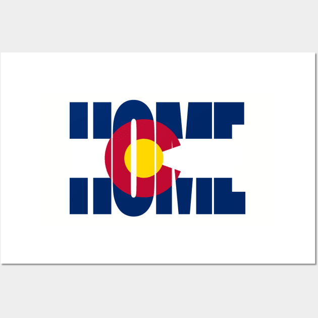 Colorado Home - State Flag Wall Art by DonDota